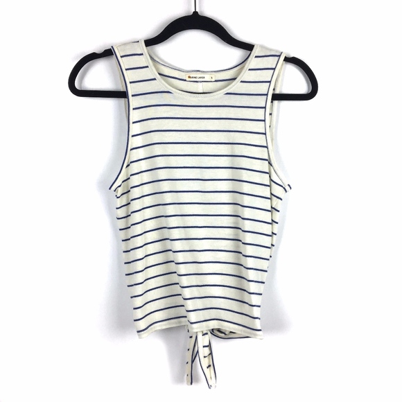 Marine Layer Tops - Marine Layer > Striped Tank w/ Tie Back